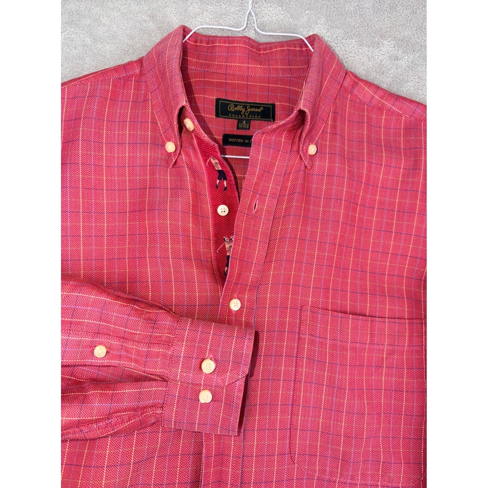Bobby Jones Mens Small Cranberry Plaid Button Down Shirt‎ Golfer Placket
Italy